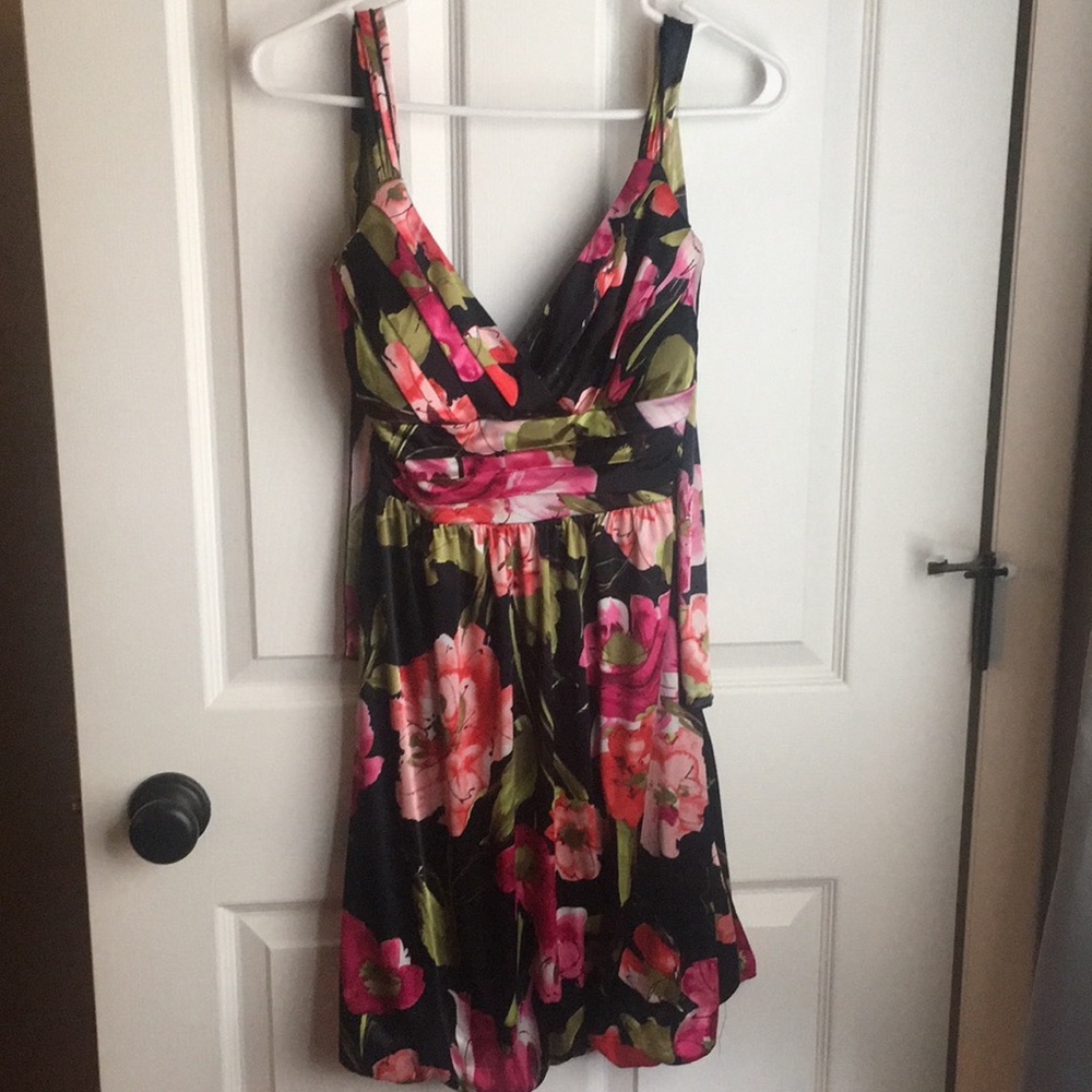 Trixxi Floral Halter Dress